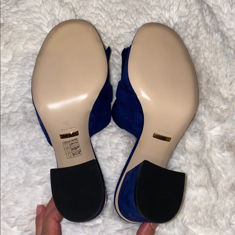 Gucci Women's GG Navy Fringe Sandals